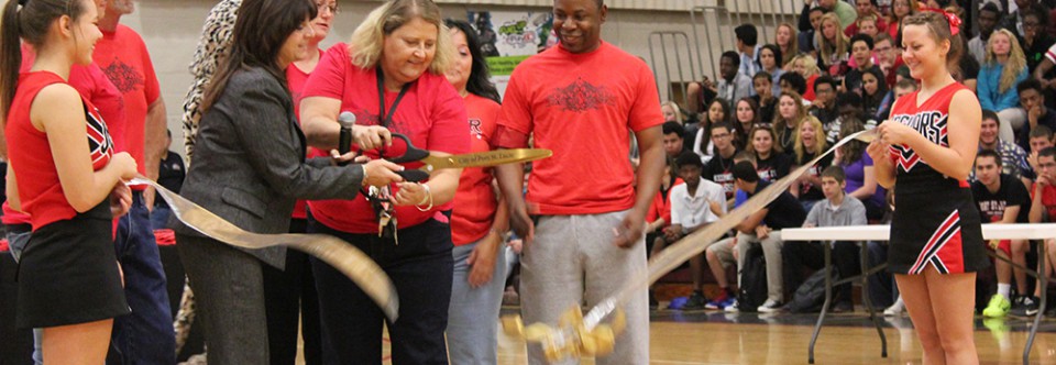 Academic Pep Rally Honors Principal Hargadine