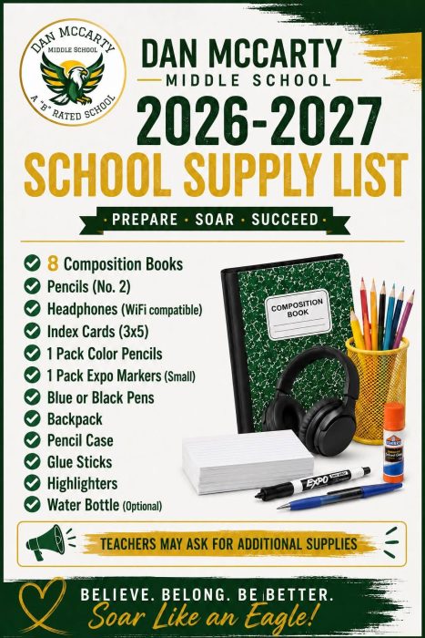 School Supply List