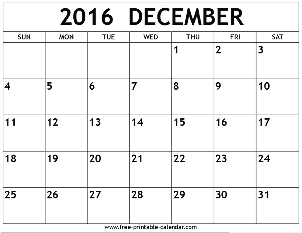 December 16 Calendar Fort Pierce Central