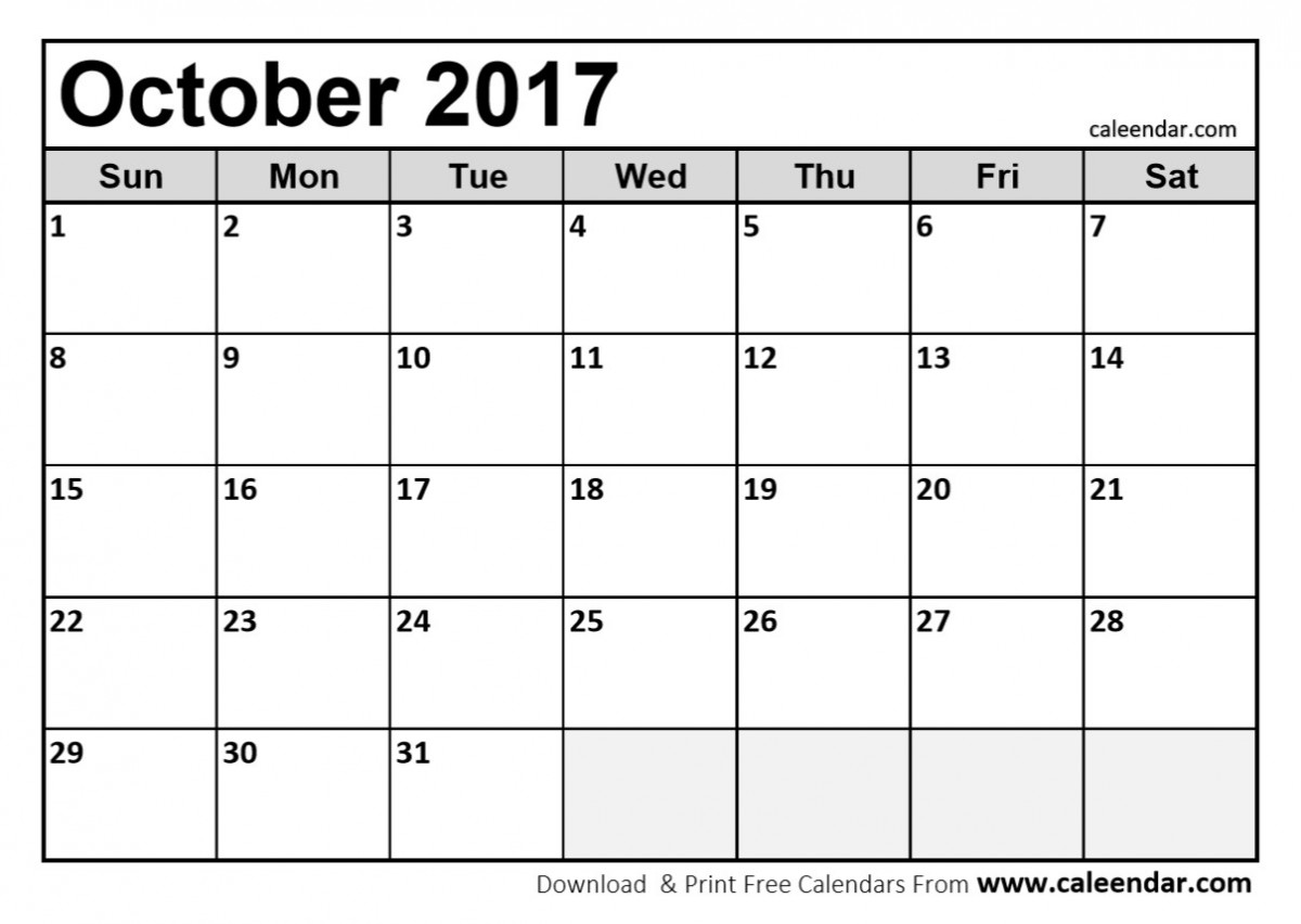 October 17 Calendar 1 Fort Pierce Central