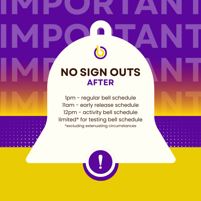 No sign outs schedule