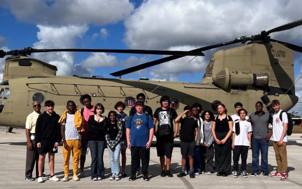 Embry riddle Students at the Stuart Airshow STEM Day