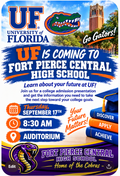 UF Campus Visit 9/17 at 8:30am