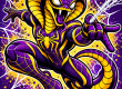 Cobra Web-Slinger Mascot in Action