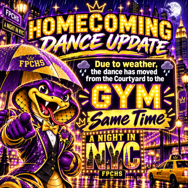 HOCO dance location moved from courtyard to gym due to potential weather