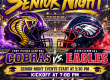 Senior Night Football-5:30 Senior Events and & 7:00 kickoff