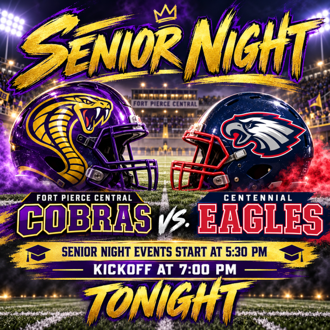 Senior Night Showdown_ Cobras vs Eagles Senior Night Football-5:30 Senior Events and & 7:00 kickoff