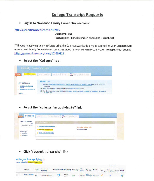 Transcripts Requests