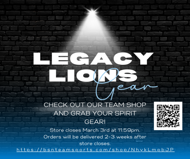 Legacy Spirit Gear Flyer