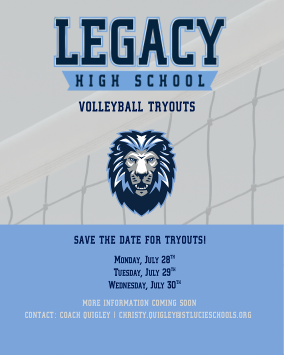 Volleyball Tryouts – Legacy High School