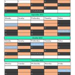 Orange and Black Day Calendar