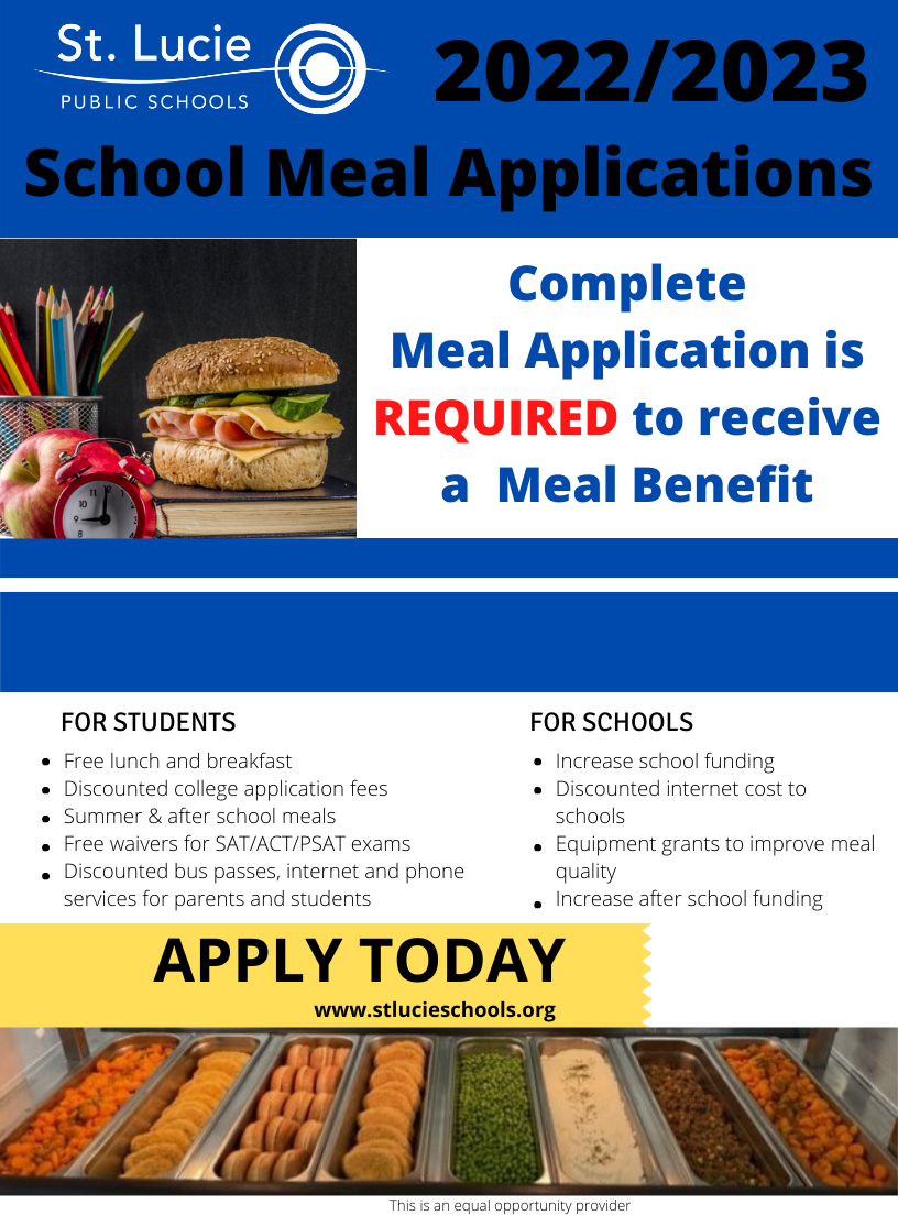 2022-2023 School Meal Applications