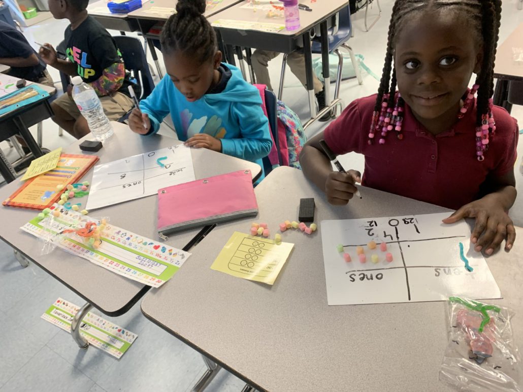 First Grade Students Enjoyed a Yummy Math Snack – Lawnwood Elementary