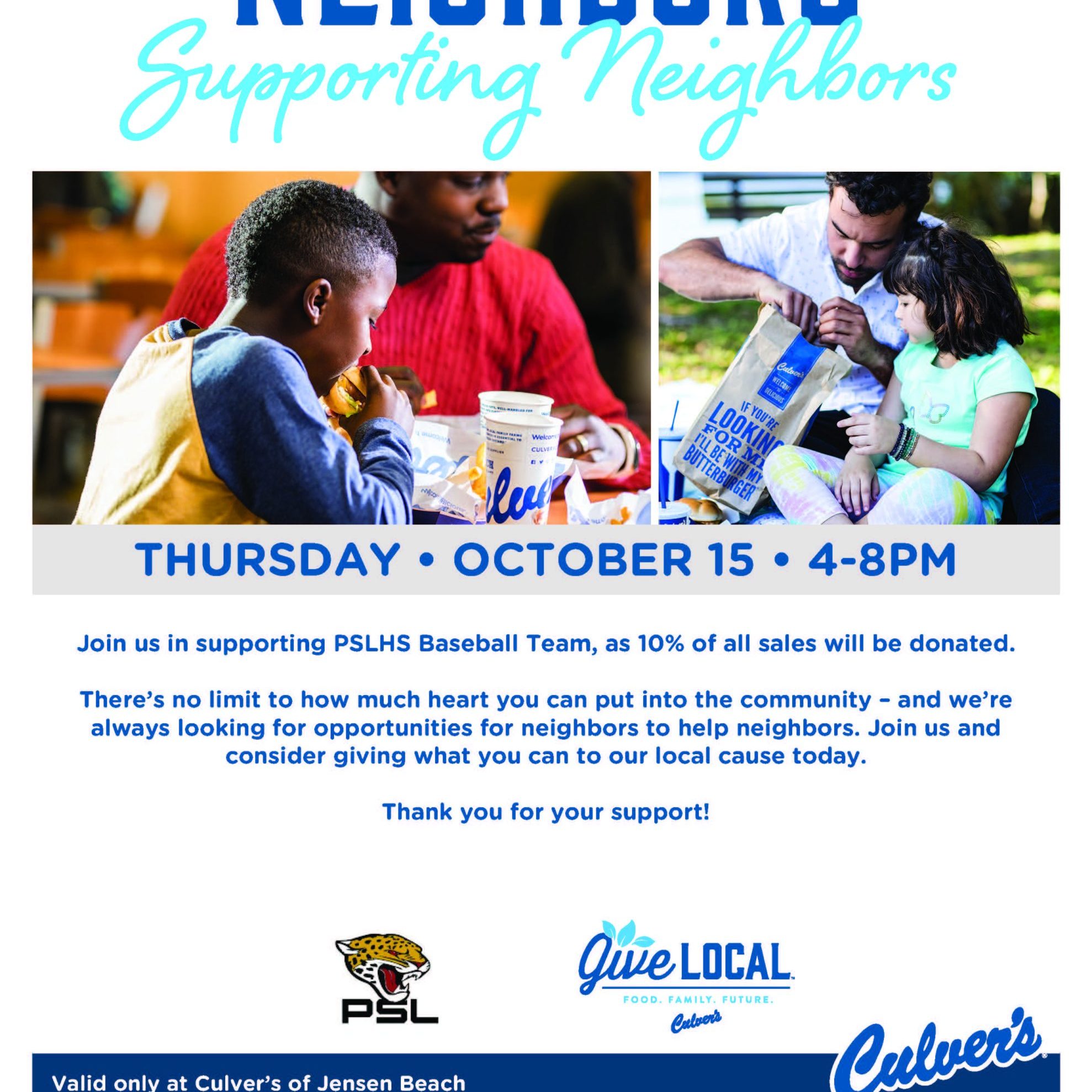Culvers Oct 15 26