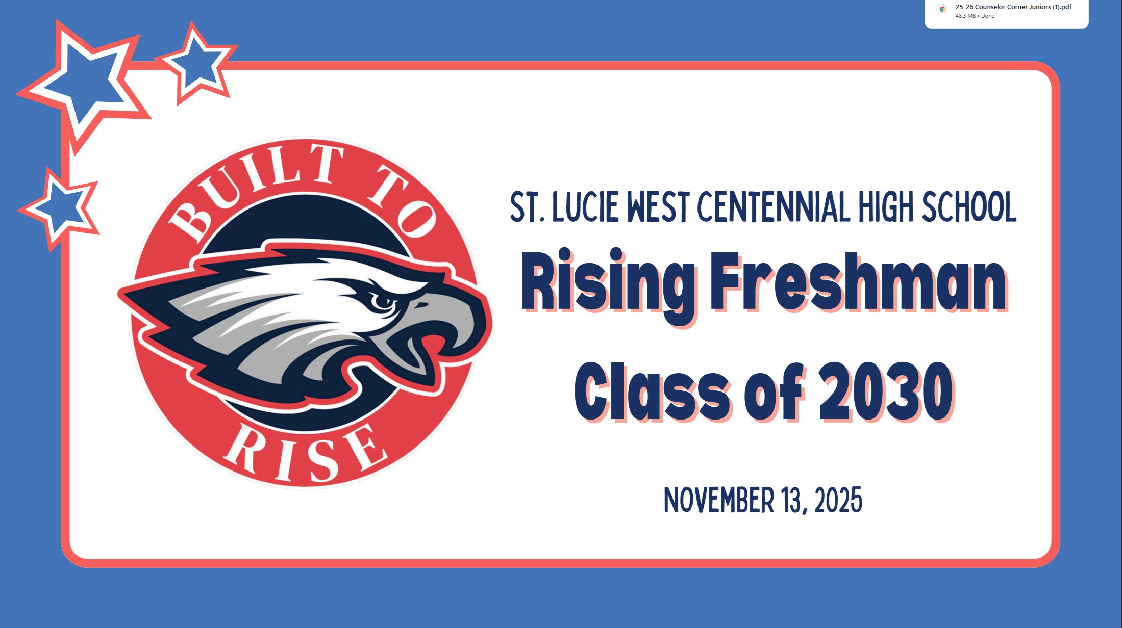 rising freshmen 2030